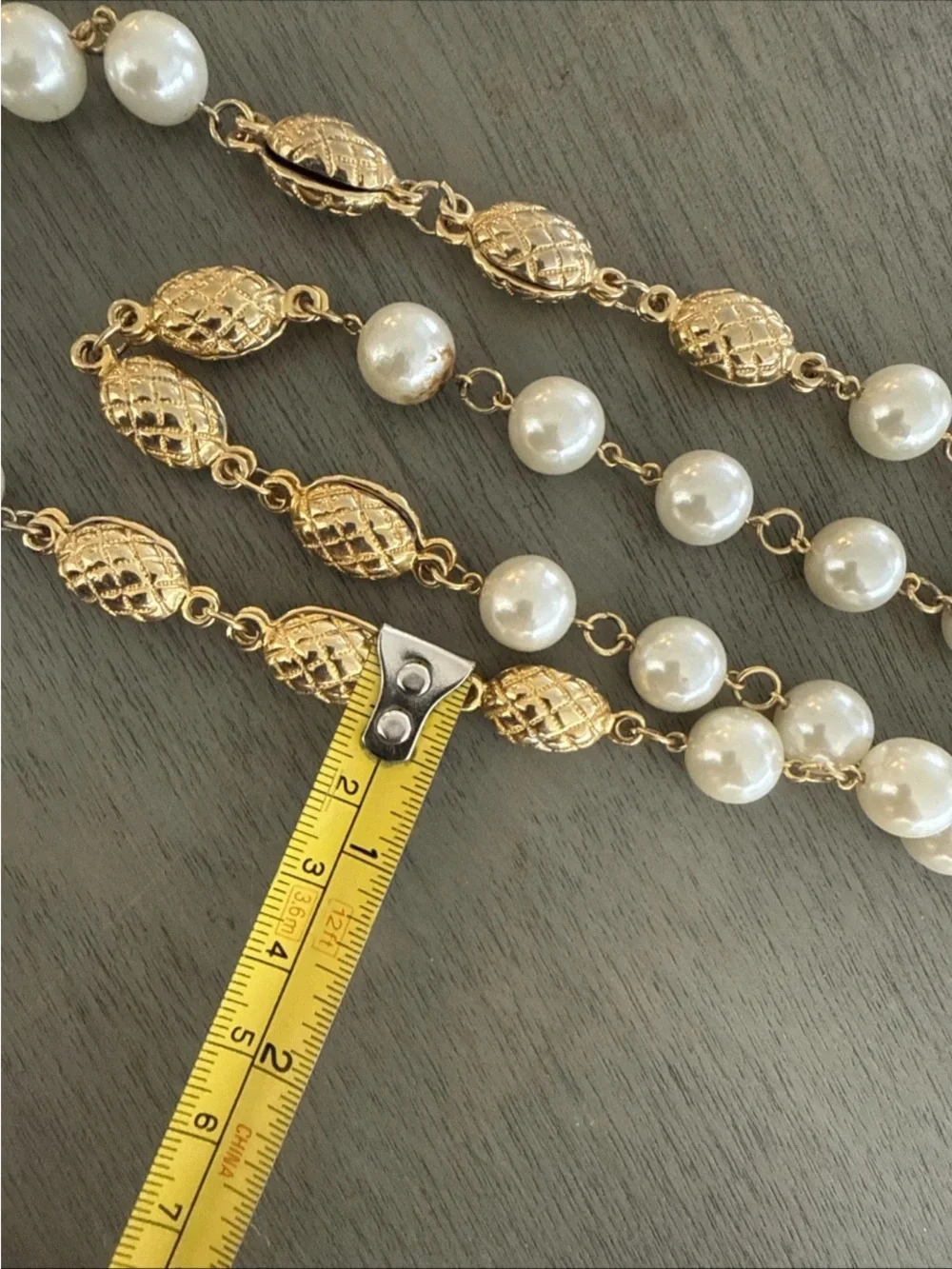 Chanel Gold  and White Vintage Pearl Necklace - Timeless Layered Style